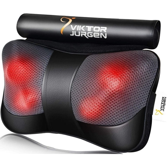 Viktor Jurgen Black and Red Massage Pillow - Picture 1 of 6
